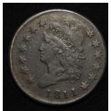 1811 CLASSIC HEAD LARGE CENT F-VF