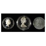 (3) 92.5% STERLING FOREIGN COINS