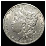 1880-O MORGAN DOLLAR AU