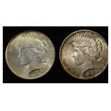 1924 & 1925 PEACE DOLLARS