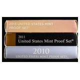 (1) 2010-2011, (1) 2013 US PROOF SETS