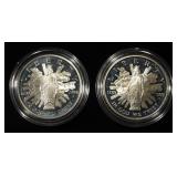 (2) 1989-S $1 CONGRESS BICENTENNIAL PR COMMEMS