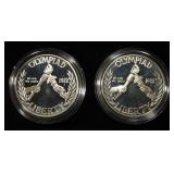 (2) 1988-S $1 SEOUL OLYMPIAD PR COMMEMS