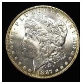1887 MORGAN DOLLAR CH BU