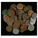 (50) INDIAN HEAD CENTS