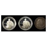 (3) COMMEMORATIVE HALF DOLLARS