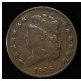 1826 CLASSIC HEAD HALF CENT F