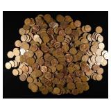 (500) WHEAT CENTS MIXED DATES