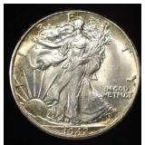 1942 WALKING LIBERTY HALF DOLLAR CH BU