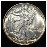 1943 WALKING LIBERTY HALF DOLLAR CH BU