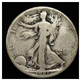 1921-S WALKING LIBERTY HALF DOLLAR VG