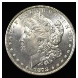 1878 8TF MORGAN DOLLAR CH/GEM BU