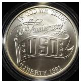 1991-D 90% SILVER COMMEM DOLLAR USO