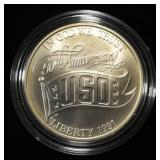 1991-D COMMEM DOLLAR USO