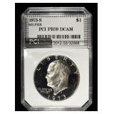 1973-S SILVER EISENHOWER $1 PCI PERFECT GEM PROOF