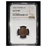 1922 CANADA NGC AU 55 BN