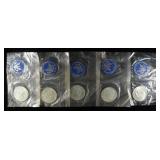 (5) 40% SILVER EISENHOWER DOLLARS