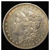 1893-O MORGAN DOLLAR VF/XF