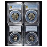 (4) WASHIGTON QUARTERS PCGS GRADED