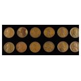 (12) EARLY S MINT WHEAT CENTS