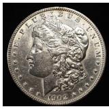 1902 MORGAN DOLLAR AU
