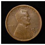 1914-D LINCOLN CENT FINE
