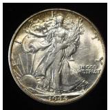 1944-D WALKING LIBERTY HALF DOLLAR CH BU