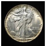 1945 WALKING LIBERTY HALF DOLLAR CH BU