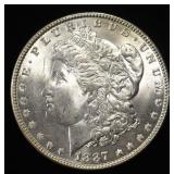 1887 MORGAN DOLLAR CH BU