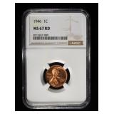 1946 LINCOLN CENT NGC MS-67 RD