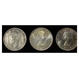 (3) CANADIAN SILVER DOLLARS
