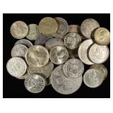 MISC SILVER FOREIGN COINS