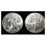 2018 & 2019 AMERICAN SILVER EAGLES