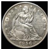 1856-O SEATED LIBERTY HALF DOLLAR BU