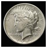 1921 PEACE DOLLAR XF