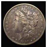 1891-O MORGAN DOLLAR XF