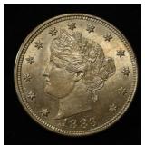 1883 NO CENTS LIBERTY NICKEL CH BU