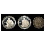(3) COMMEMORATIVE HALF DOLLARS