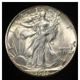 1946-D WALKING LIBERTY HALF DOLLAR GEM BU
