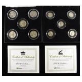 (2) WORLD WAR II 5 COIN SETS