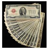 (15) $2 RED SEAL NOTE