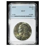 1974-D EISENHOWER DOLLAR NNC SUPERB GEM BU