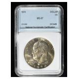 1974 EISENHOWER DOLLAR NNC SUPERB GEM BU