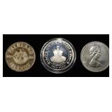 (3) 92.5% STERLING FOREIGN COINS