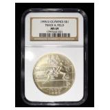 1955-D 90% SILVER $1 COMMEM NGC MS69