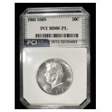 1965 KENNEDY HALF PCI SUPERB GEM+ BU PL