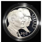 2015-W 90% SILVER $1 MARCH OF DIMES COMMEM