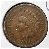 1868 INDIAN CENT VF