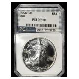 1989 AMERICAN SILVER EAGLE PCI PERFECT GEM BU