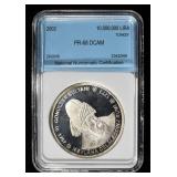 2002 10,000,000 LIRA NNC SUPERB GEM+ PROOF DCAM